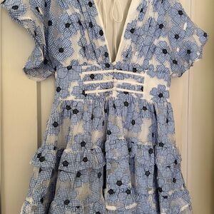 BuddyLove Jacey Tiered Mini Dress, Medium